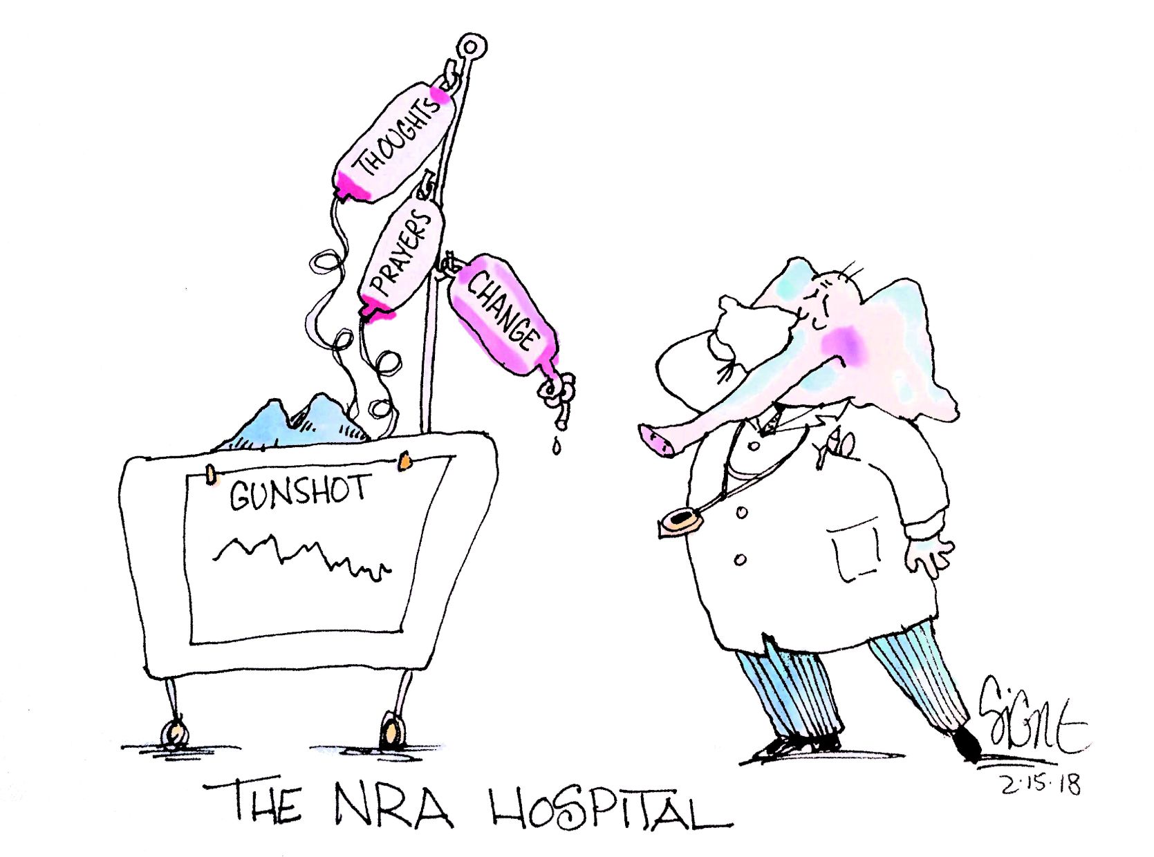 Signe Wilkinson editorial cartoon